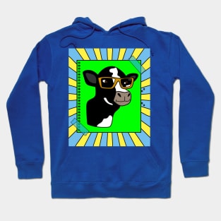 Funny Cow With Sunglasses Muh Hoodie